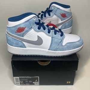 Air Jordan retro 1 mid 5.5Y/7W